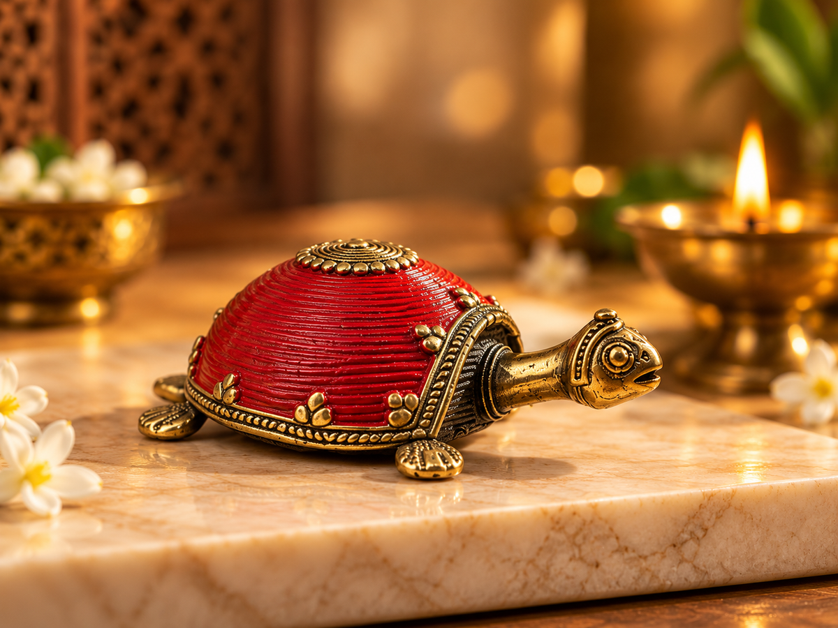 Table top Décor | Handcrafted Dhokra Art Turtle
