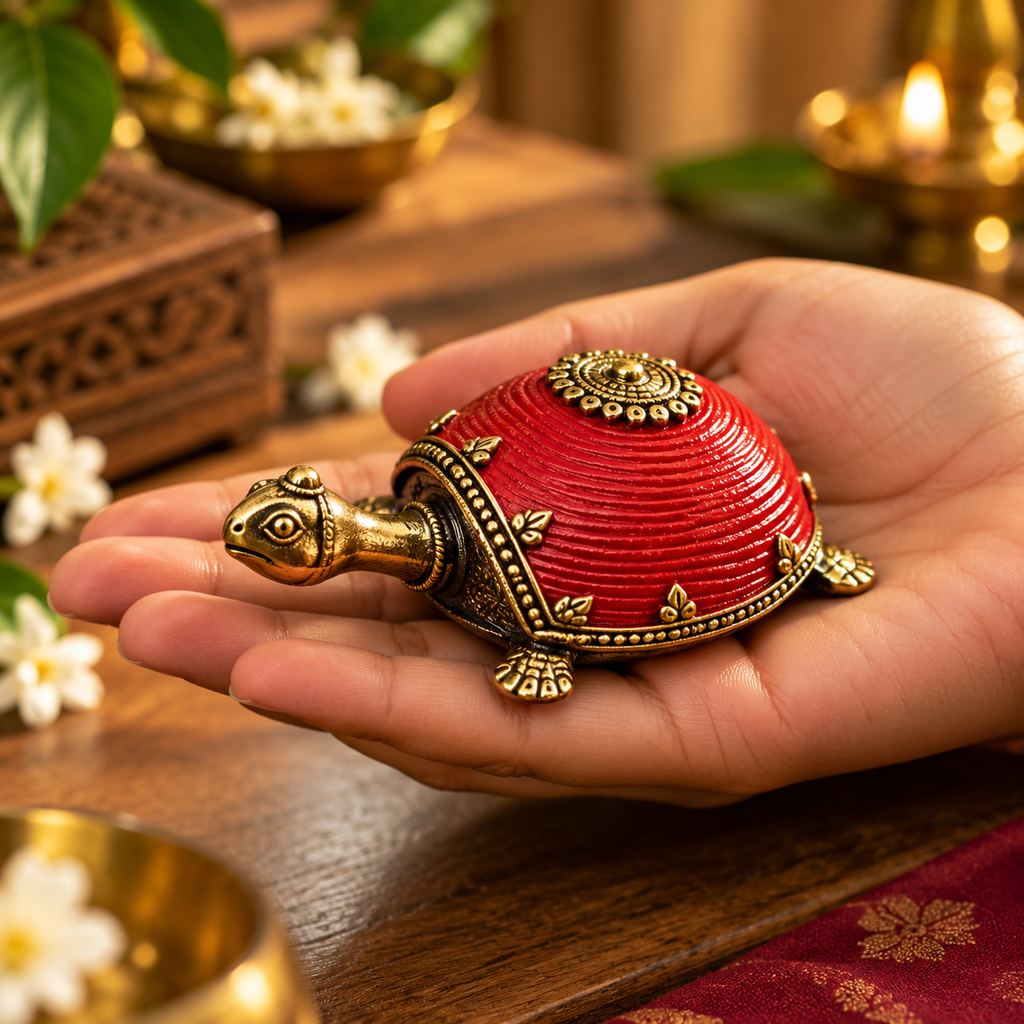 Table top Décor | Handcrafted Dhokra Art Turtle